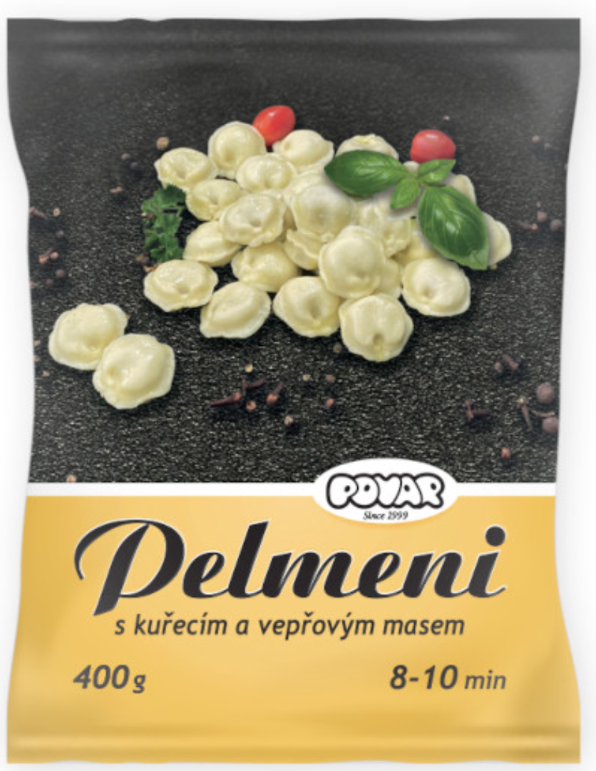 Povar Pelmeně s kuřecím a vepřovým masem