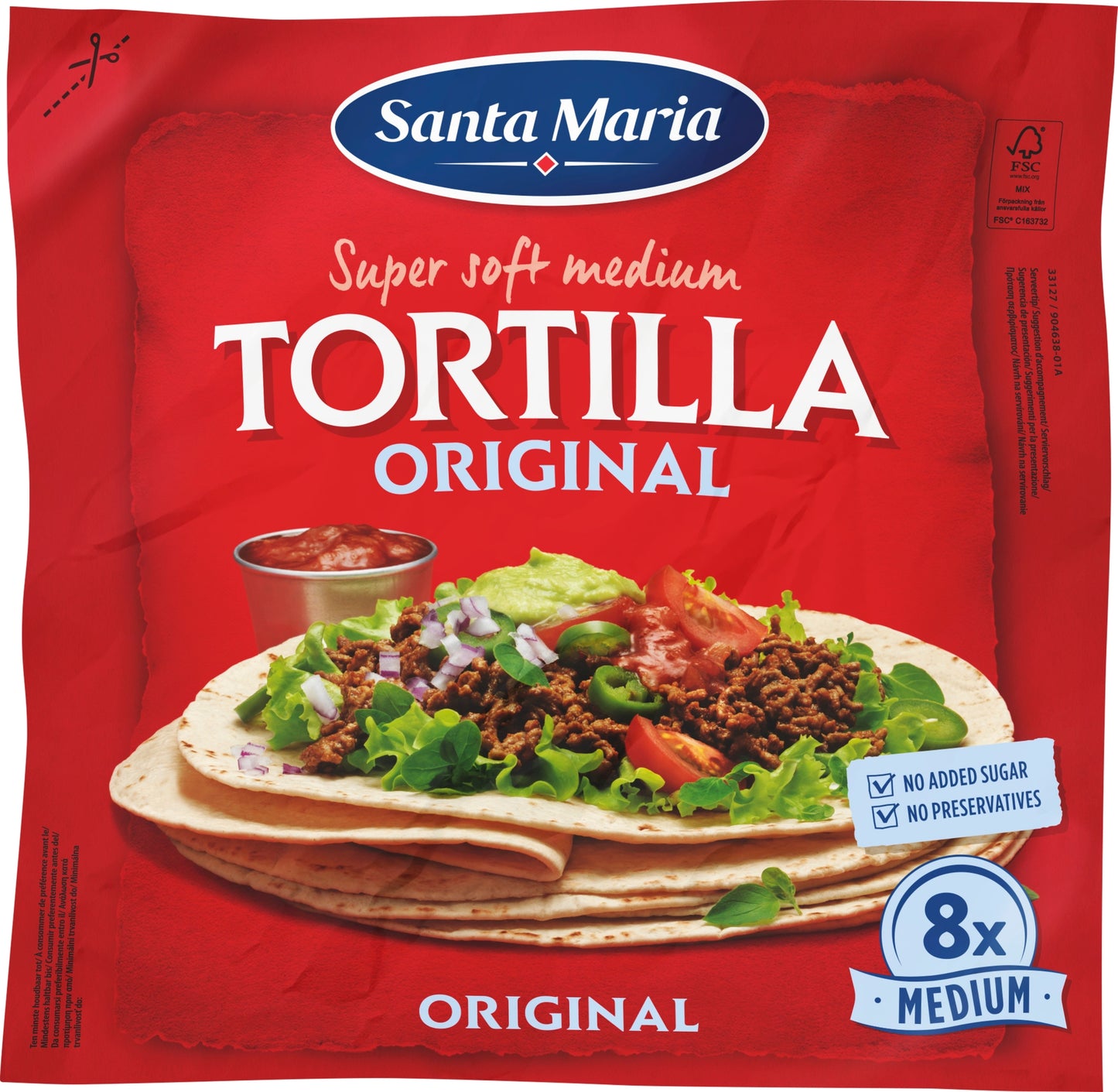 Santa Maria Tex Mex Mexické pšeničné tortilly,8 ks