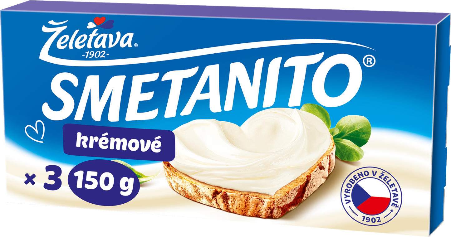 Smetanito Tavený sýr (3 ks)