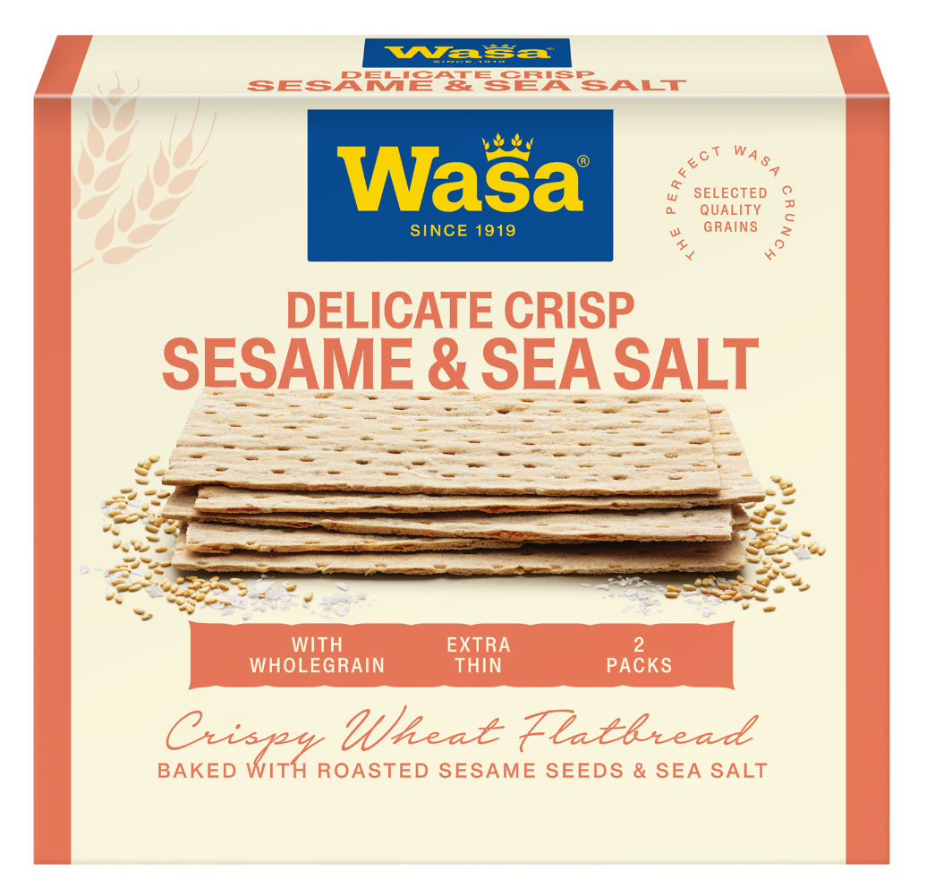 Wasa Delicate Crisp křupavé tenké plátky se sezamem