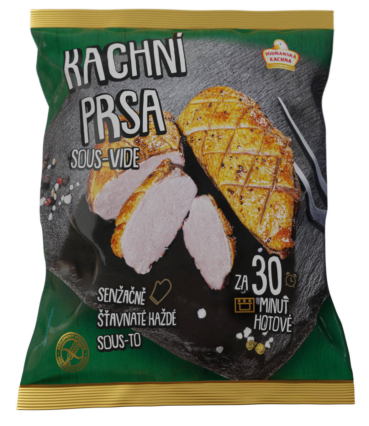 Vodňanská kachna Kachní prsa pečená Sous-vide