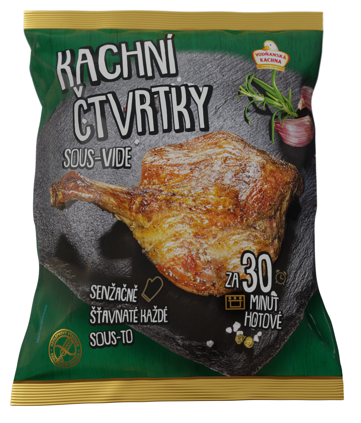 Vodňanská kachna Kachní čtvrtky pečené Sous-vide