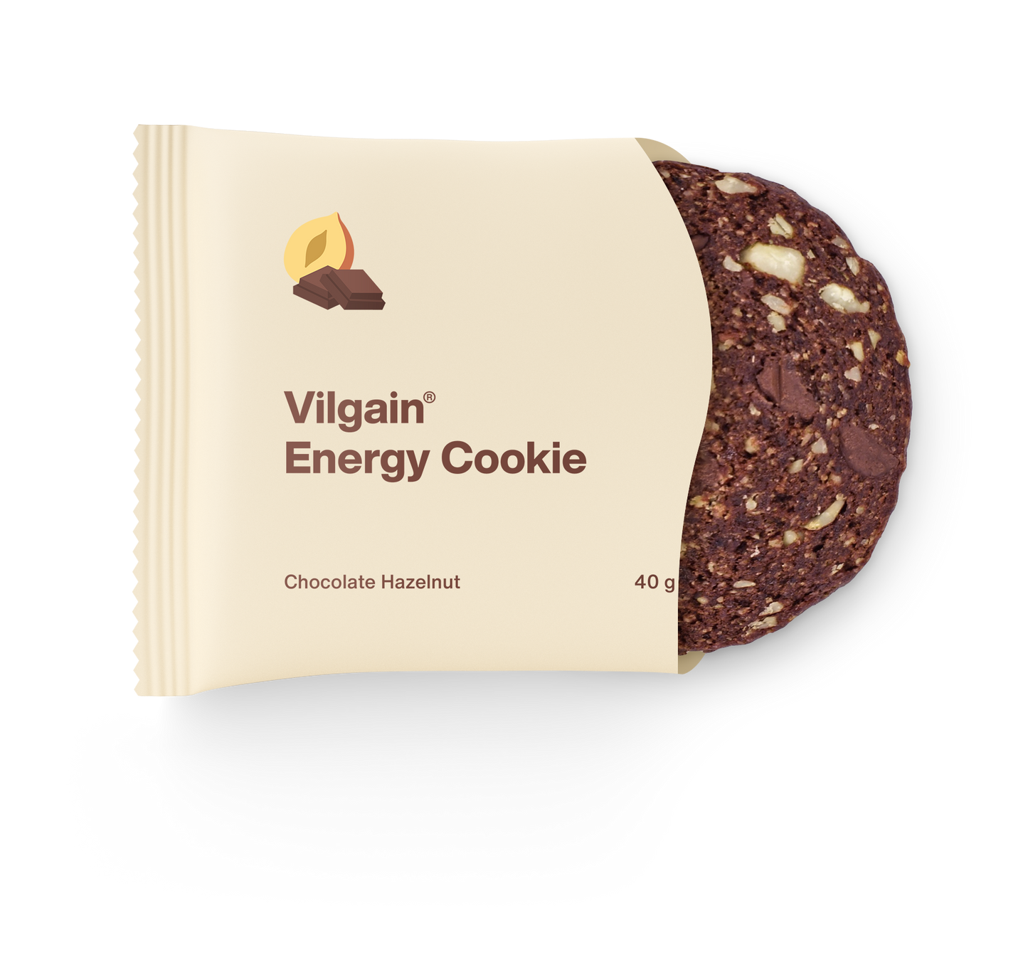 Vilgain Energy Cookie BIO čokoláda s lískovými ořechy
