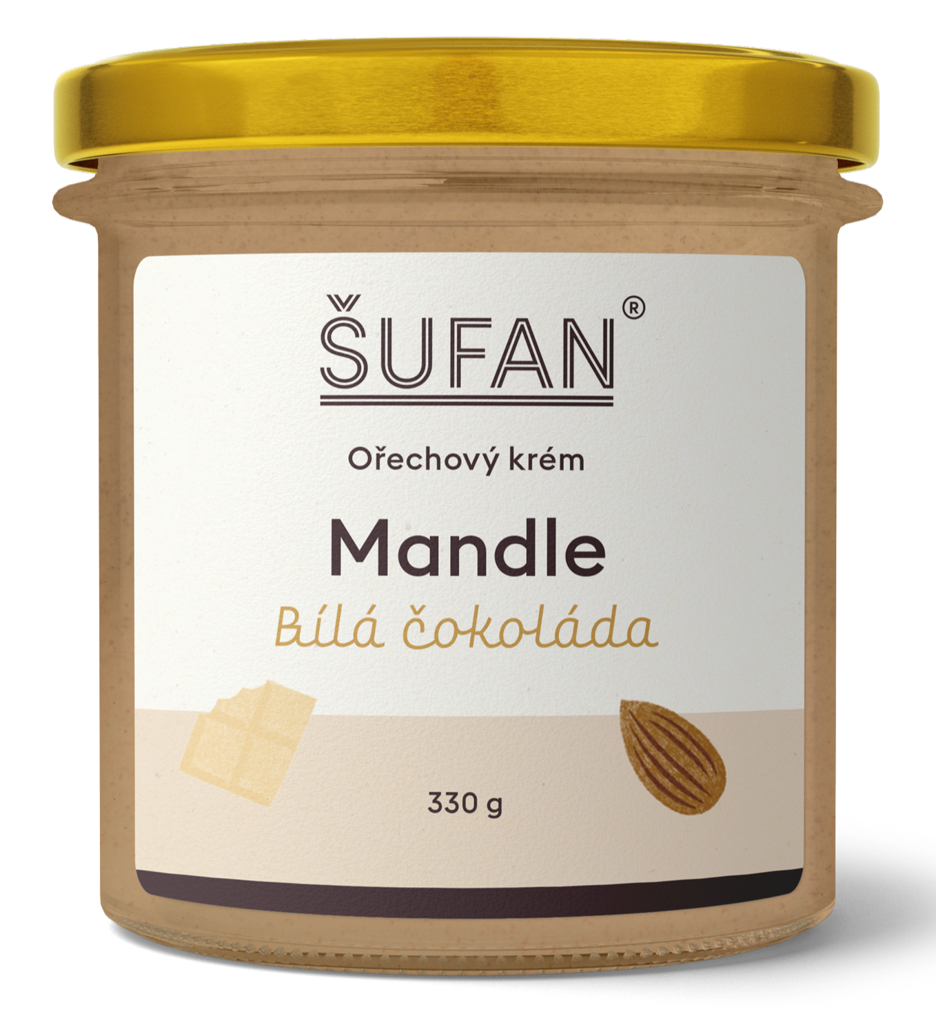 Šufan Mandle-bílá čokoláda krém