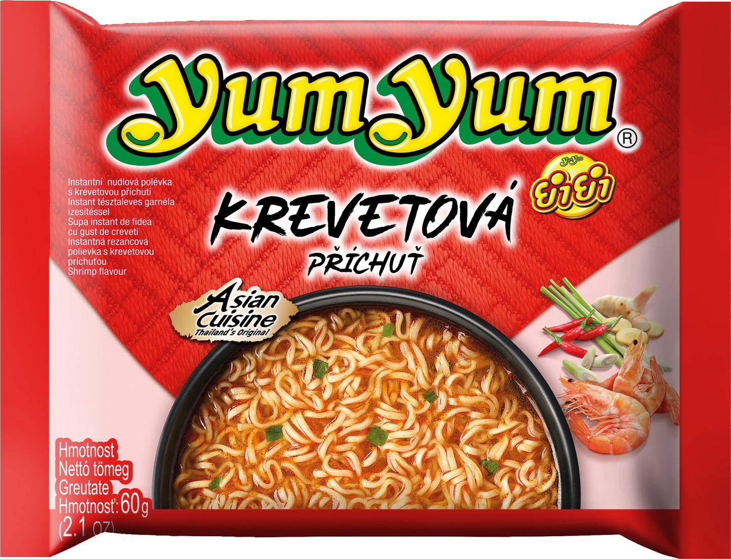 YumYum Instantní nudlová polévka krevetová příchuť