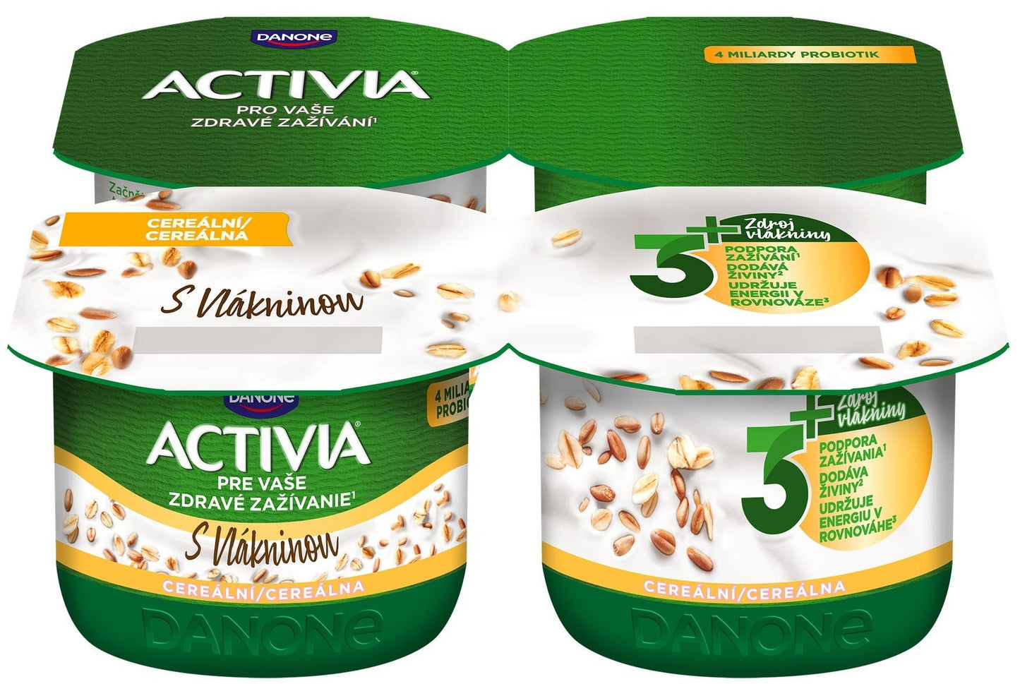Activia Multicereálie 4x120g