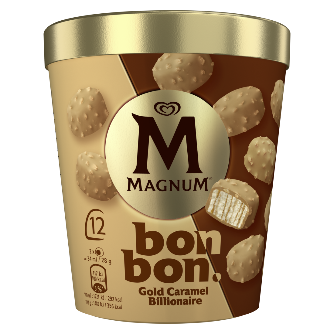 Magnum Bonbon Gold Caramel Billionaire 12x17ml