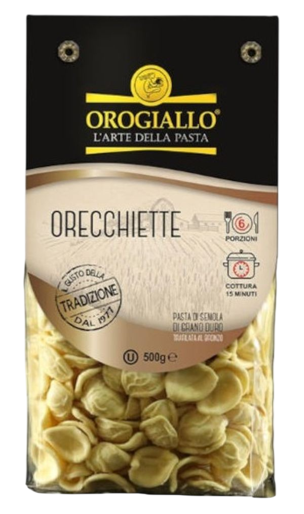 Orogiallo Těstoviny sušené bezvaječné orecchiette