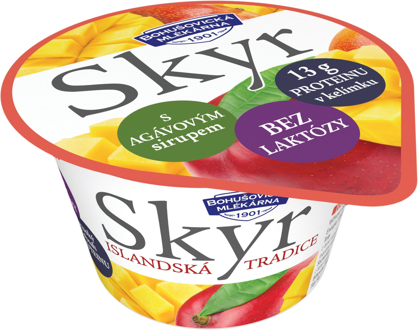 Bohušovická mlékárna Skyr 0,1% tradiční islandský výrobek mango, bez laktózy