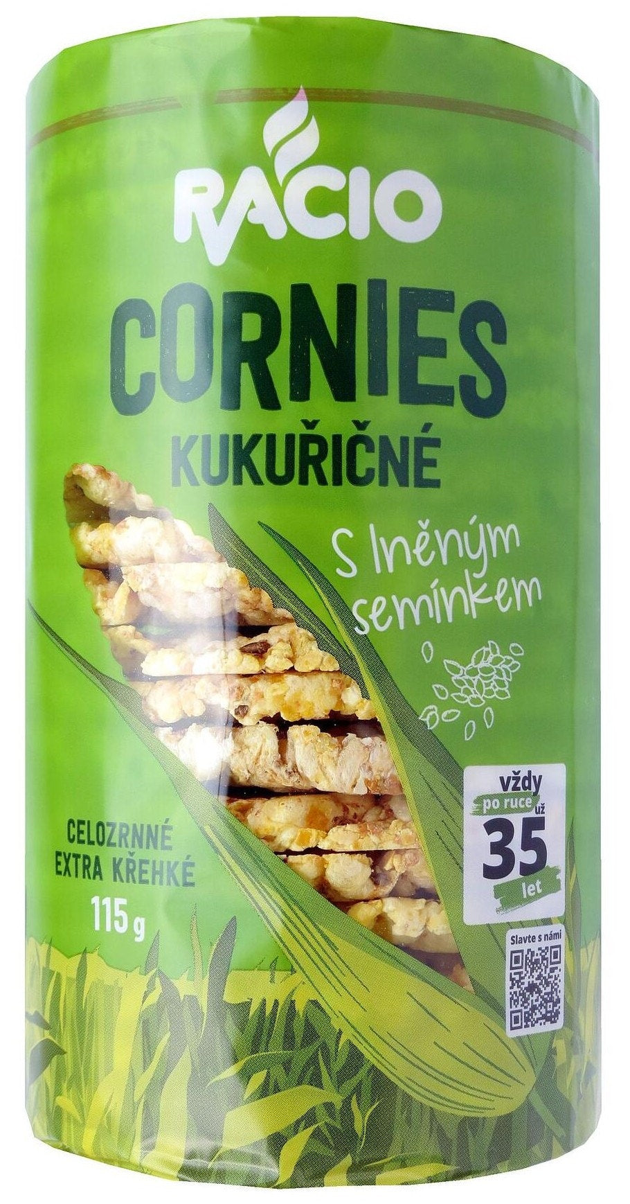 Racio Cornies Kukuřičné chlebíčky se lněným semínkem