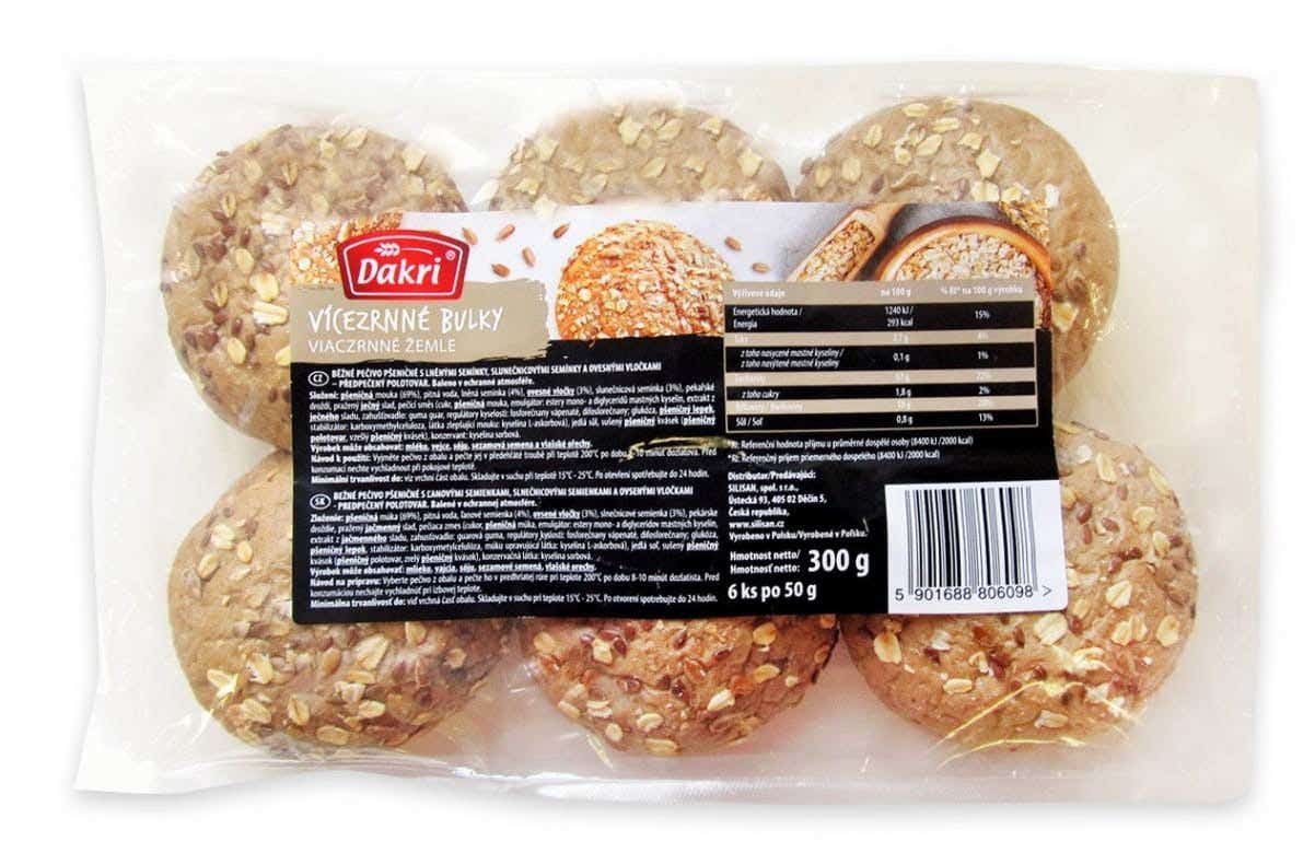 Dakri Bulky vícezrnné k dopečení 6x50g