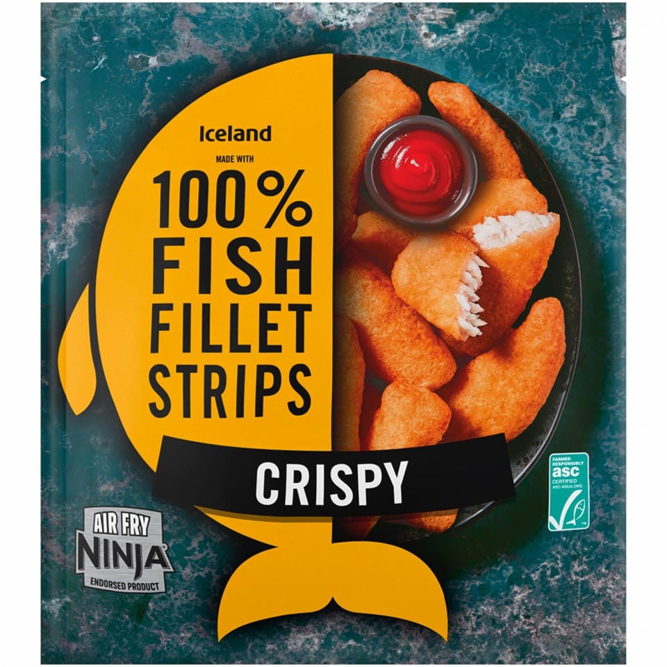 Iceland Rybí stripsy z 100% filetů bez kostí v křupavém těstíčku