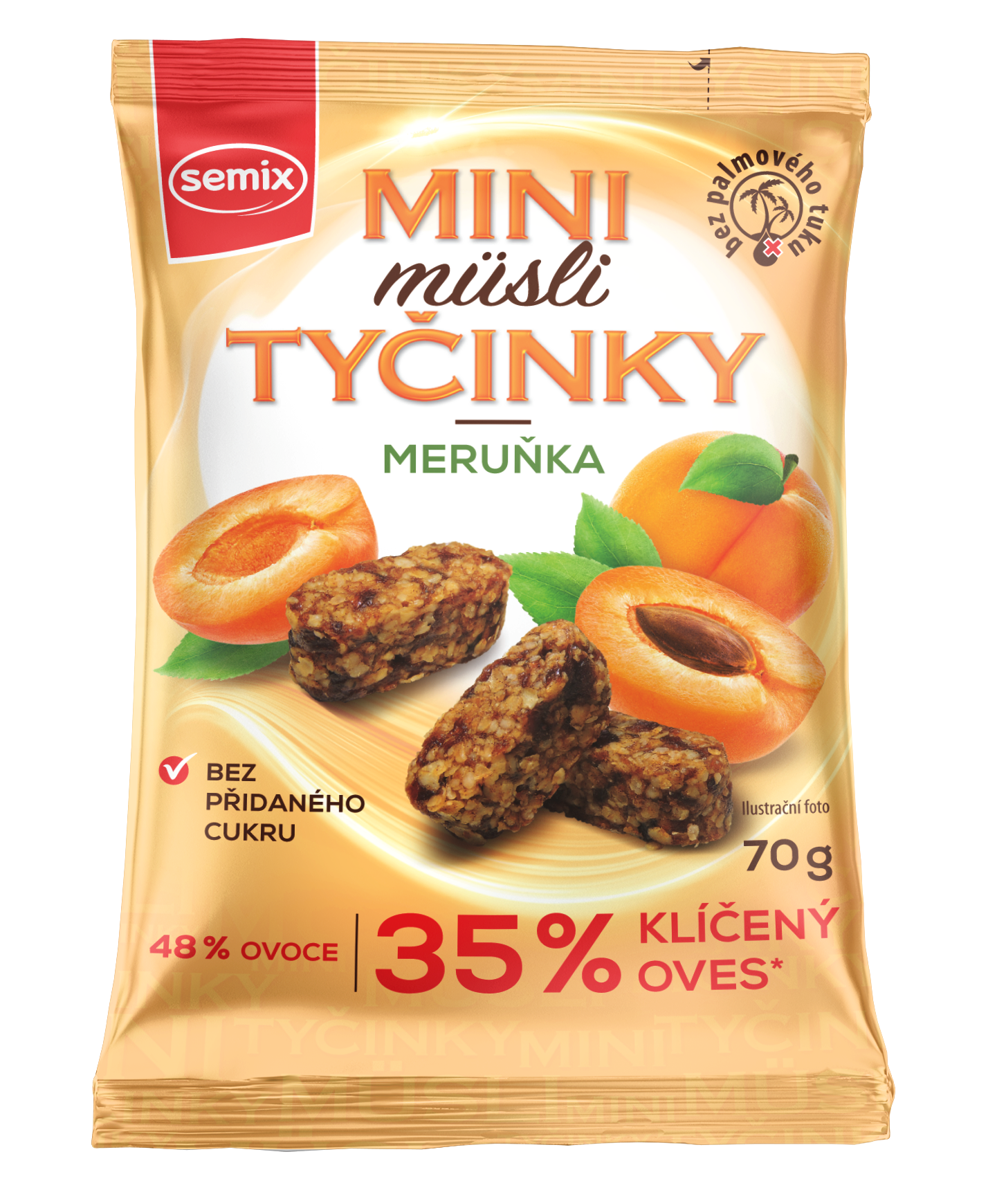 Semix Mini müsli tyčinky Meruňka bez lepku