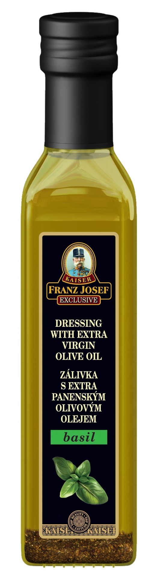 Franz Josef Kaiser Zálivka s extra panenským olivovým olejem s příchutí bazalky