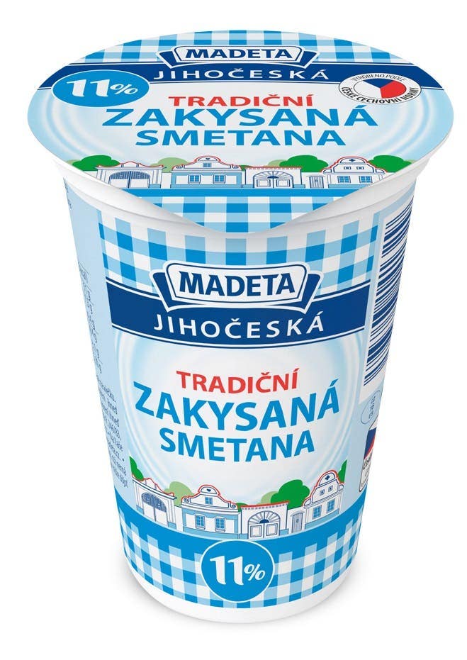 Madeta Jihočeská zakysaná smetana 11%