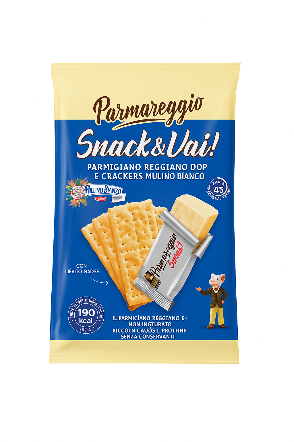 Parmareggio Sýrový snack a cracker