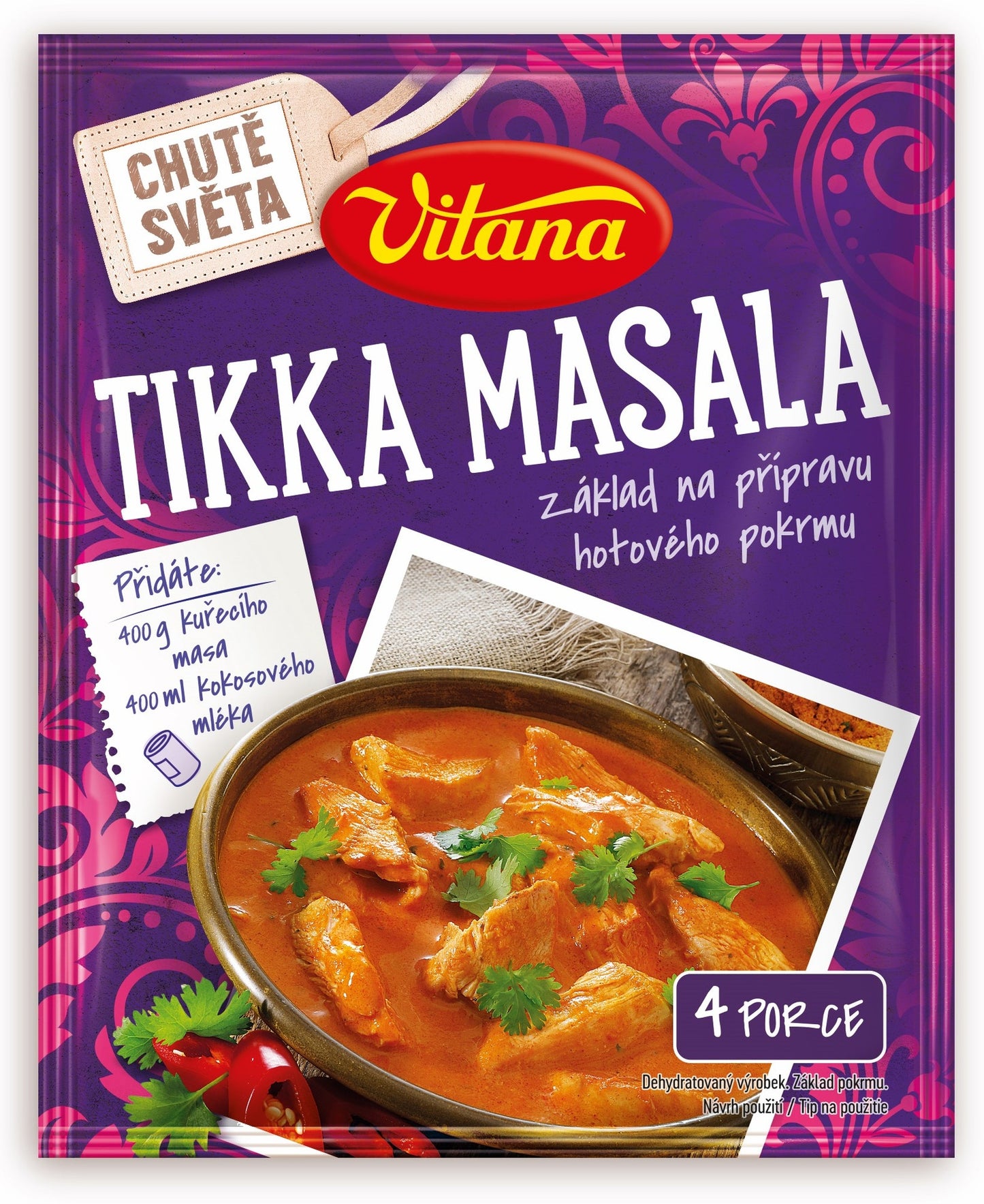Vitana  Tikka masala, základ jídla