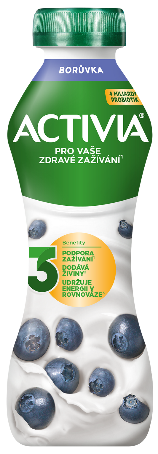 Activia Probiotický jogurtový nápoj borůvka