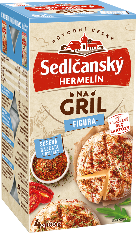 Sedlčanský Hermelín Figura na gril s kořením (4x100g)