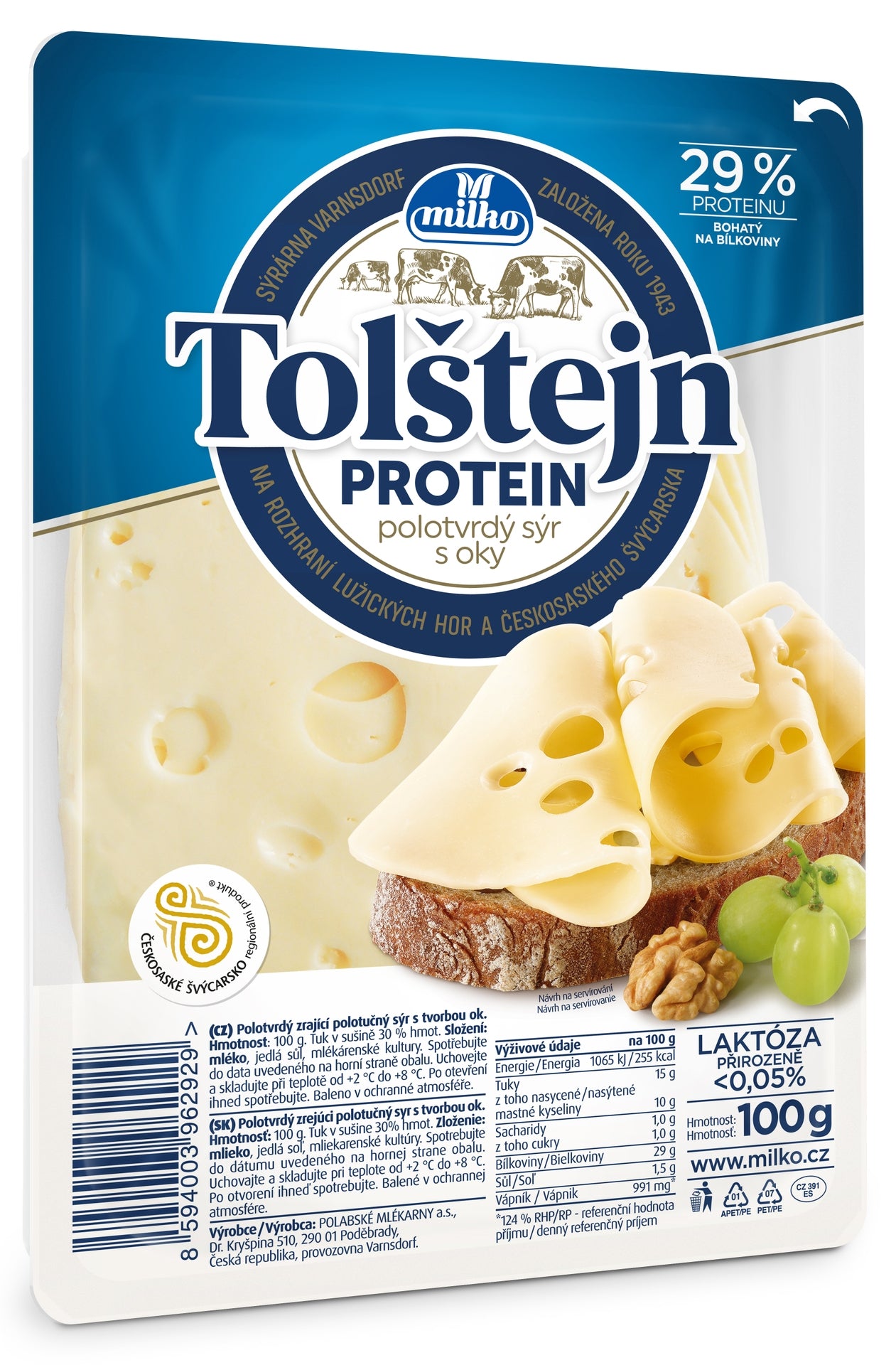 Milko Tolštejn PROTEIN 30% plátky