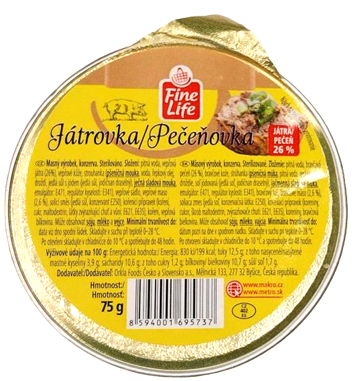 Fine Life Paštika Játrová