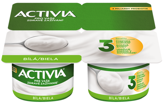 Activia Probiotický jogurt bílý 4x120g