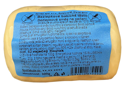 Šetra Bezlepkové Babické těsto