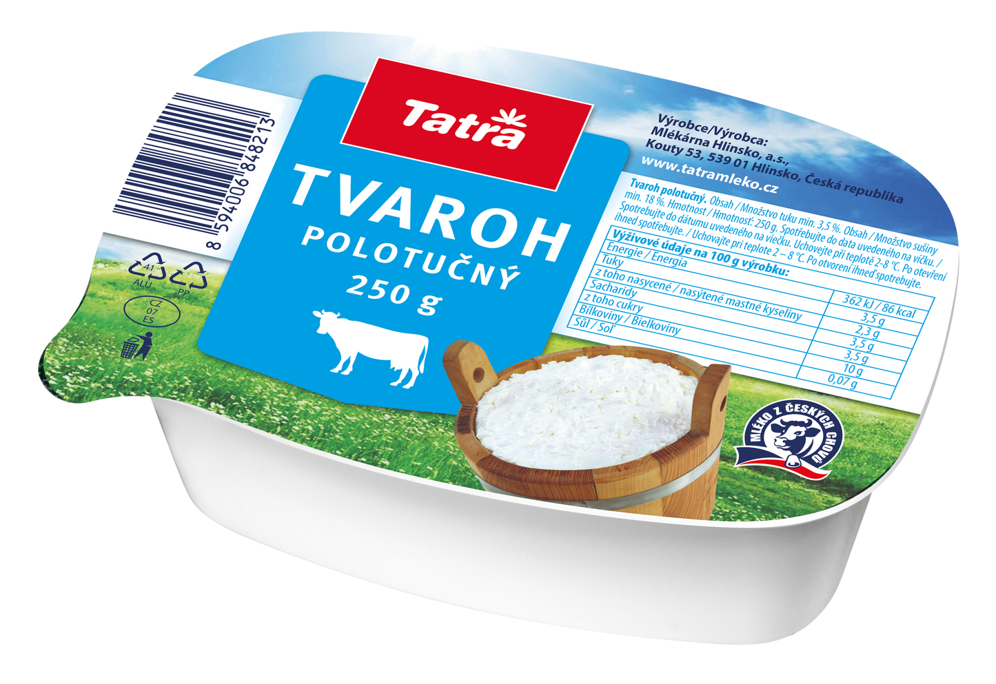 Tatra Tvaroh polotučný (18%)