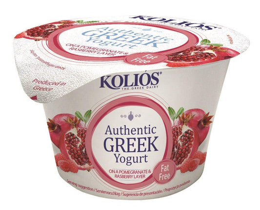 Koliós Jogurt řecký 0% granátové jablko a malina