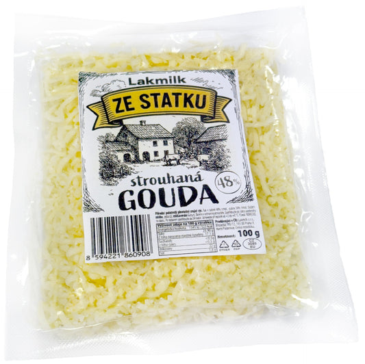 Lakmilk Gouda 48%, strouhaná