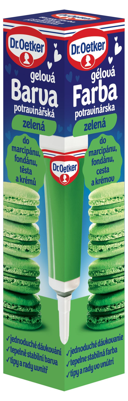 Dr. Oetker Barva potravinářská zelená gelová