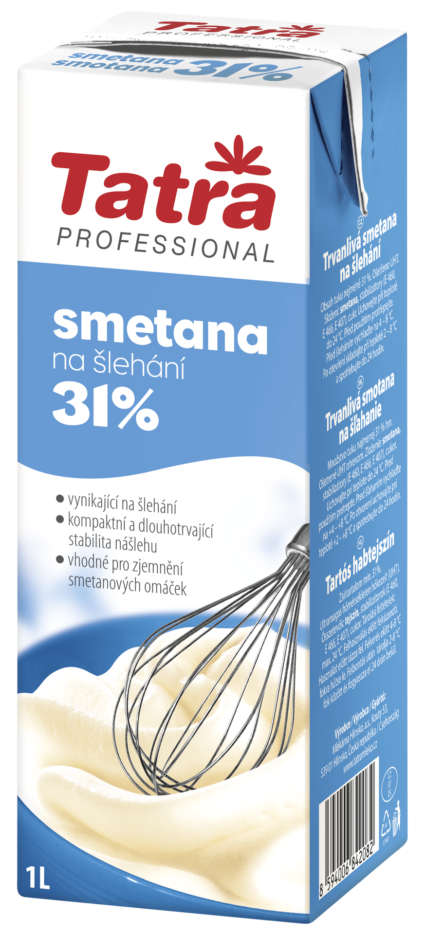 Tatra smetana na šlehání 31%