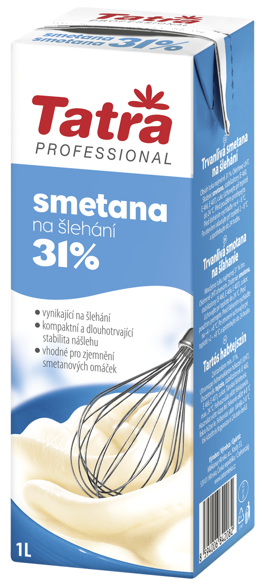 Tatra smetana na šlehání 31%