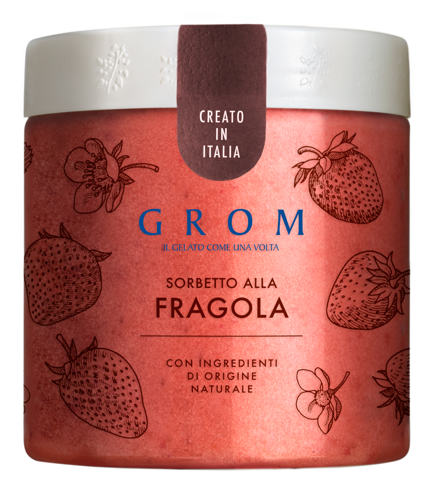 Grom Sorbet Jahoda italská zmrzlina v kelímku