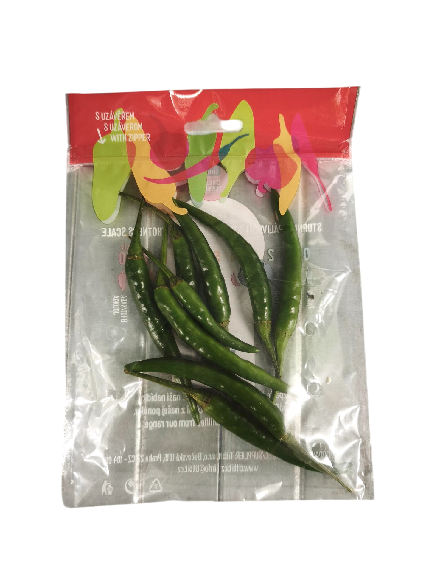 Titbit Chilli zeleninové papričky Rawit, balení