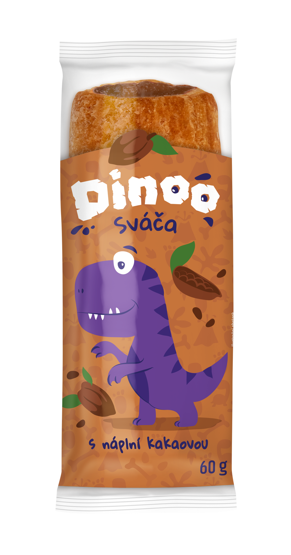 Dinoo sváča s náplní kakaovou