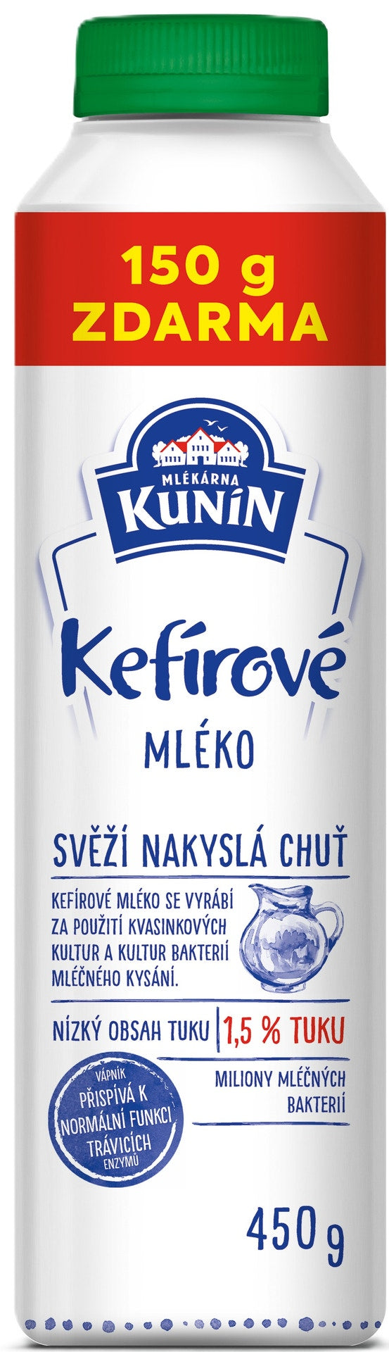 Mlékárna Kunín Kefírové mléko 1,5%