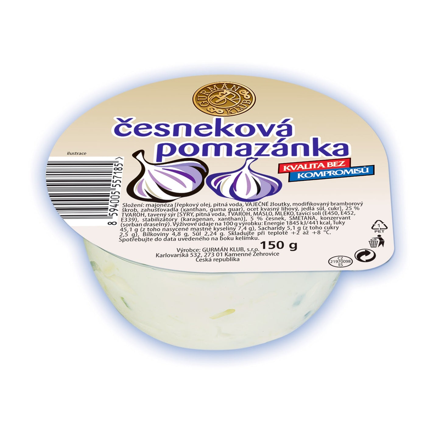 Gurmán Klub Česneková pomazánka