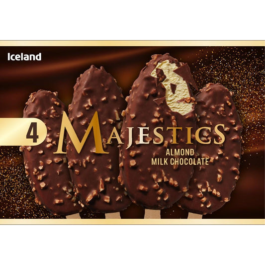 Iceland Majestics zmrzlina s belgickou čokoládou a mandlemi 4ks
