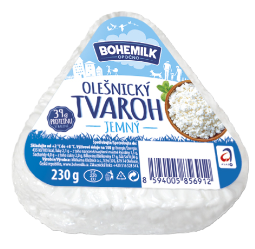 Moravia Olešnický tvaroh jemný (2%)