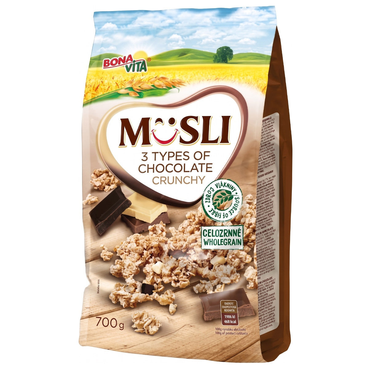 Bonavita Zapékané křupavé müsli 3 druhy čokolády