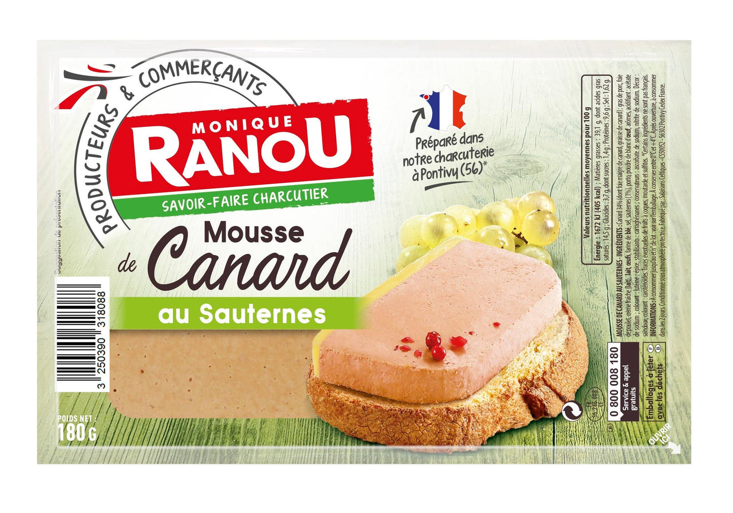 Monique Ranou Jemná kachní paštika
