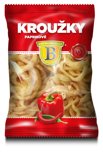 Originální hospodské brambůrky Kroužky paprikové