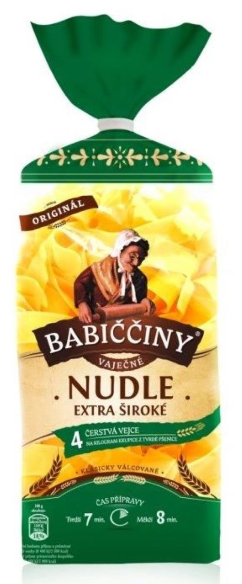 Babiččiny nudle válcované - extra široké nudle