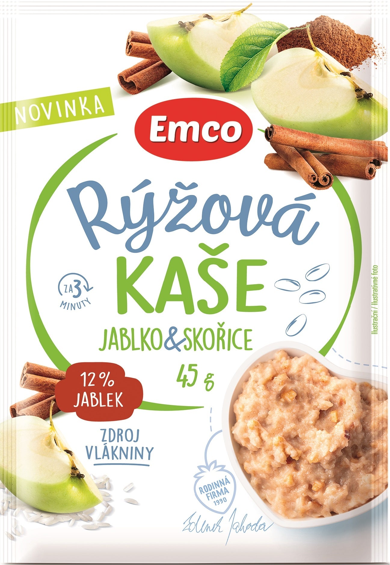 Emco Rýžová kaše jablko skořice