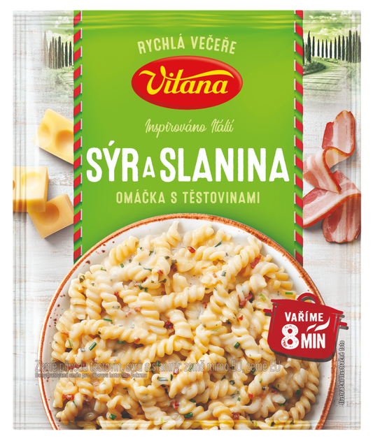 Vitana Sýr & slanina omáčka s těstovinami