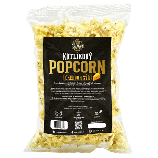 SnackAir Kotlíkový popcorn cheddar sýr