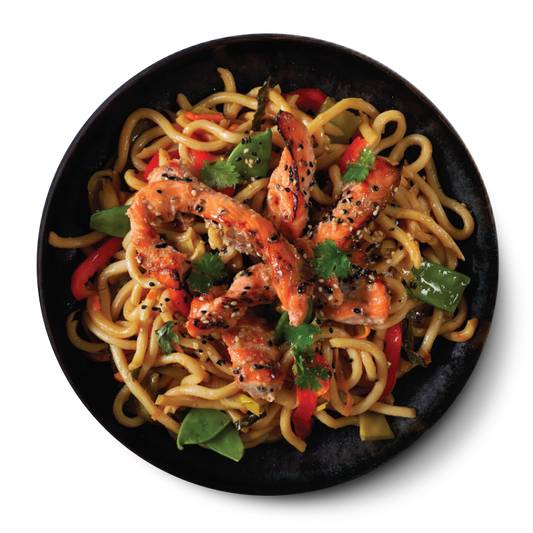 Authentic Udon nudle s lososem