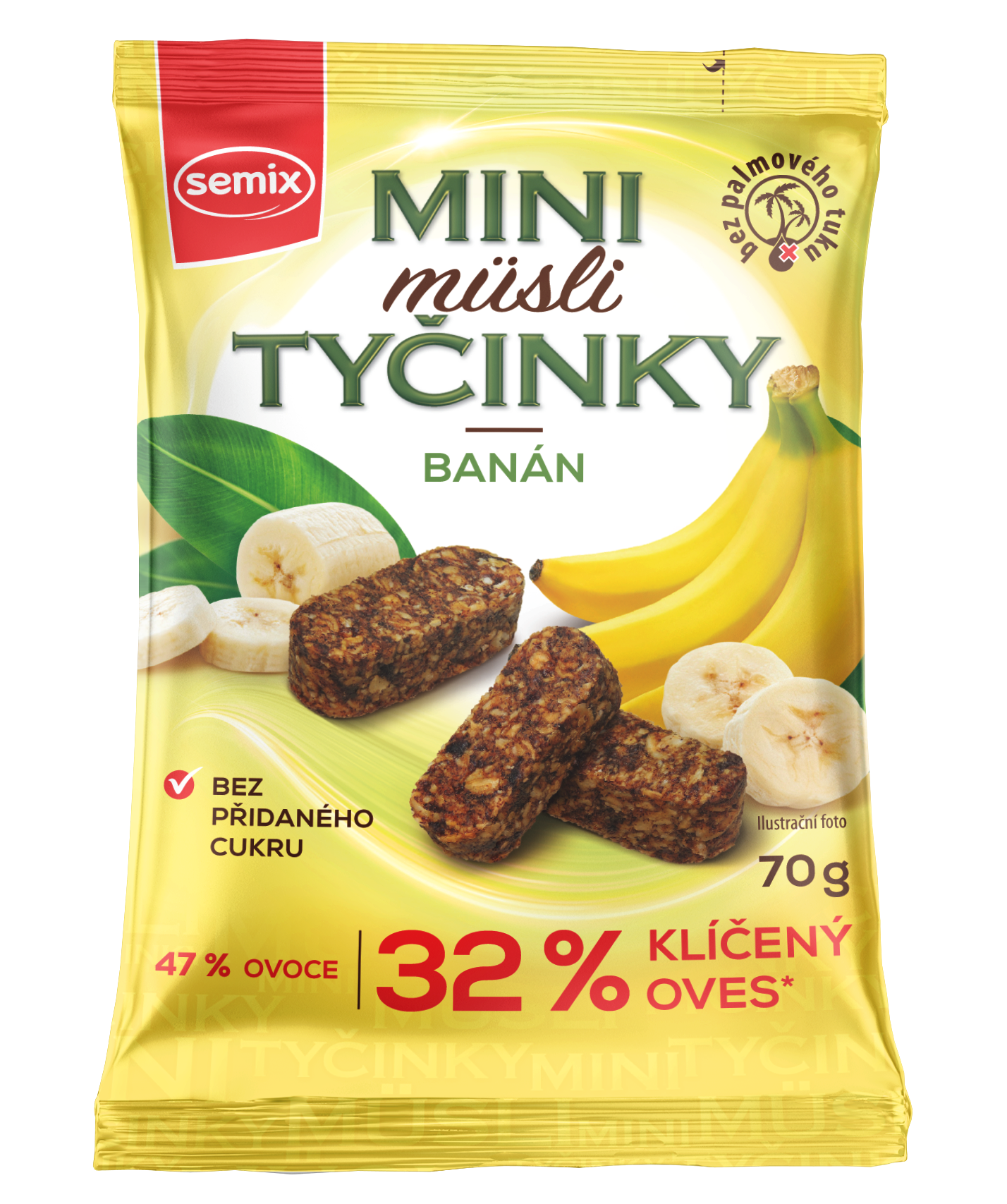 Semix Mini müsli tyčinky Banán bez lepku