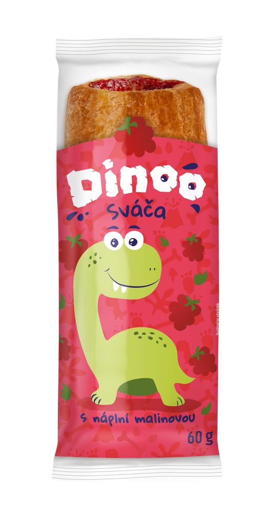 Dinoo sváča s náplní malinovou